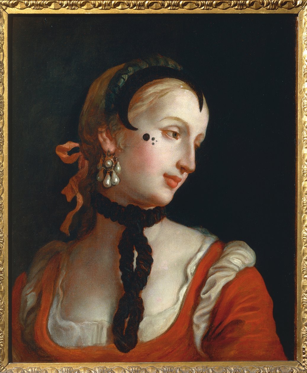 Venice: Woman with a Beauty Spot, Pietro Longhi od Pietro Longhi