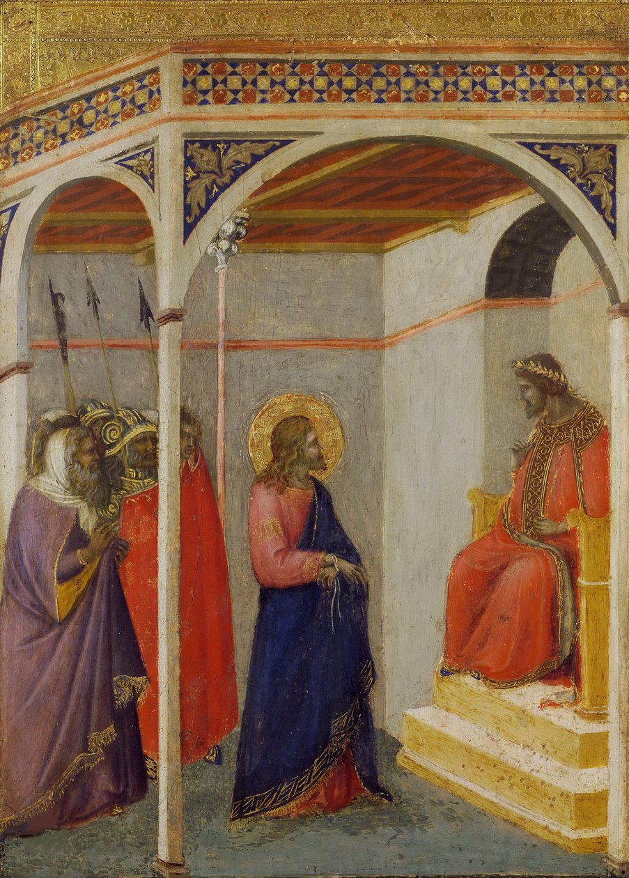 Kristus před Pilátem, asi 1335. od Pietro Lorenzetti