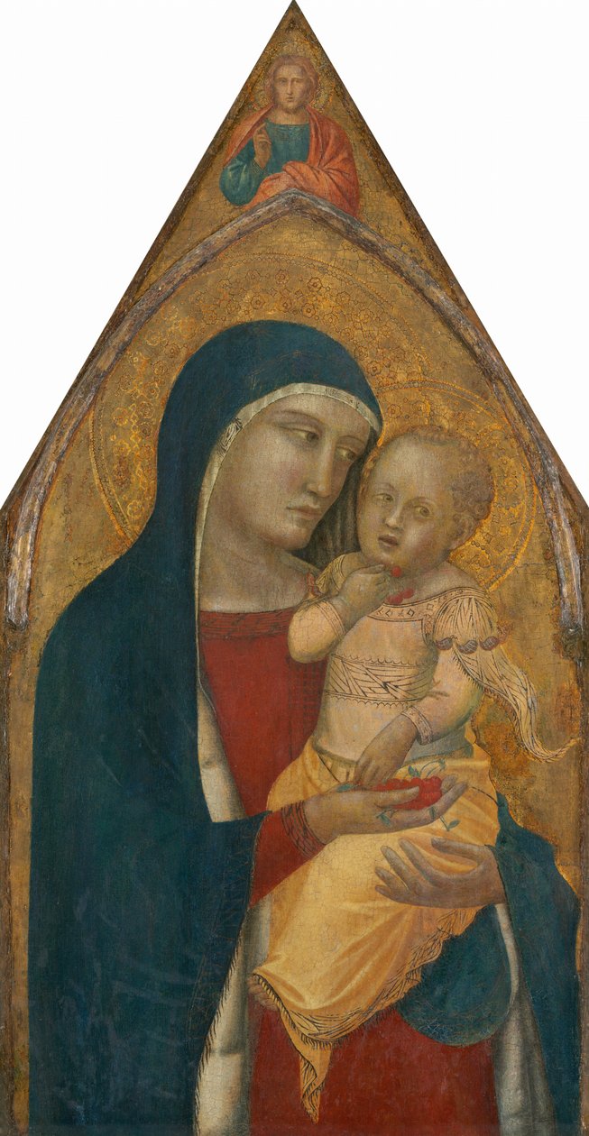 Madona s dítětem, s žehnajícím Kristem [střední panel], pravděpodobně 1340. od Pietro Lorenzetti