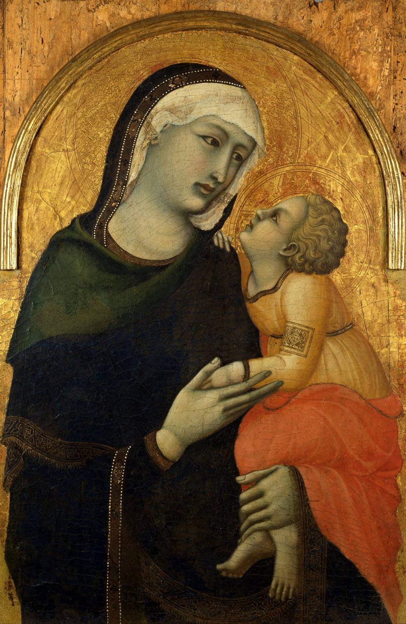 Pietro Lorenzetti - Madona s dítětem - Google Art Project (27822073) od Pietro Lorenzetti