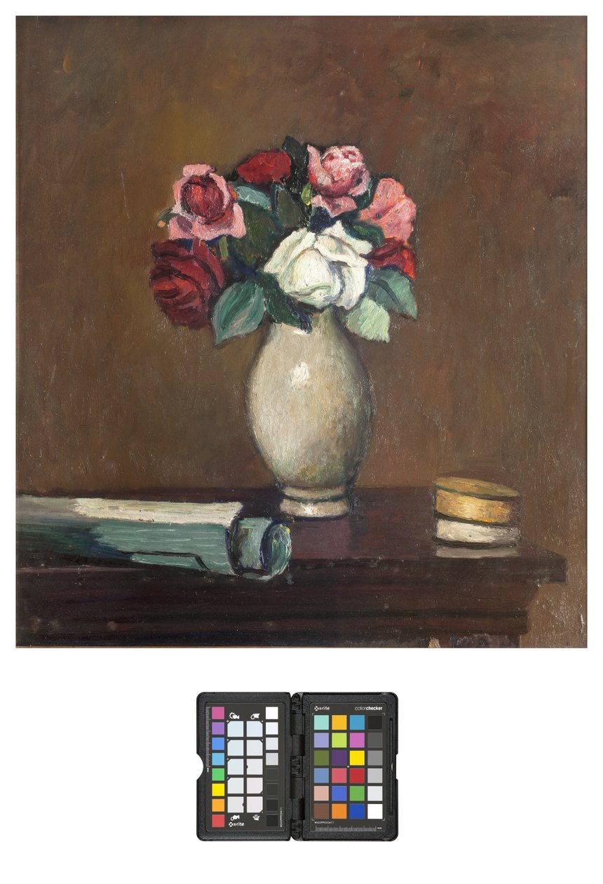 Váza s růžemi, 1931 od Pietro Marussig