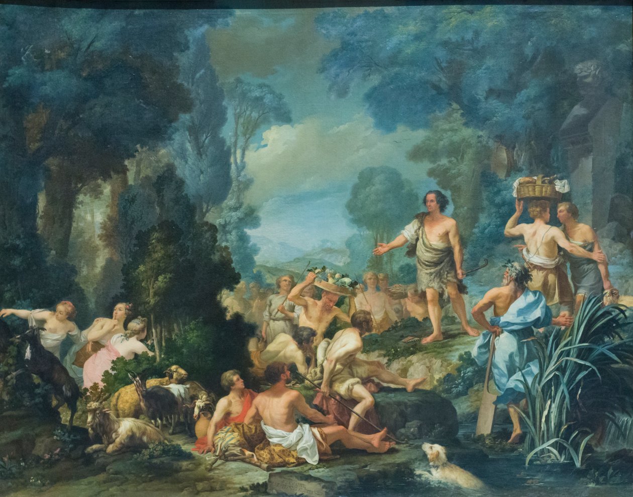 Frugoni v Arcadii od Pietro Melchiorre Ferrari