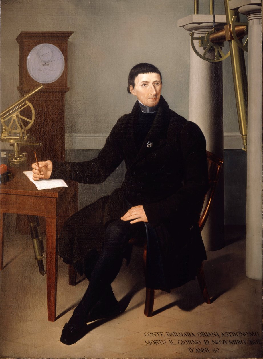 Portrét Barnaby Orianiho, astronoma (1752 - 1832) od N. Carducciho. malířství 19. století. od Pietro Narducci