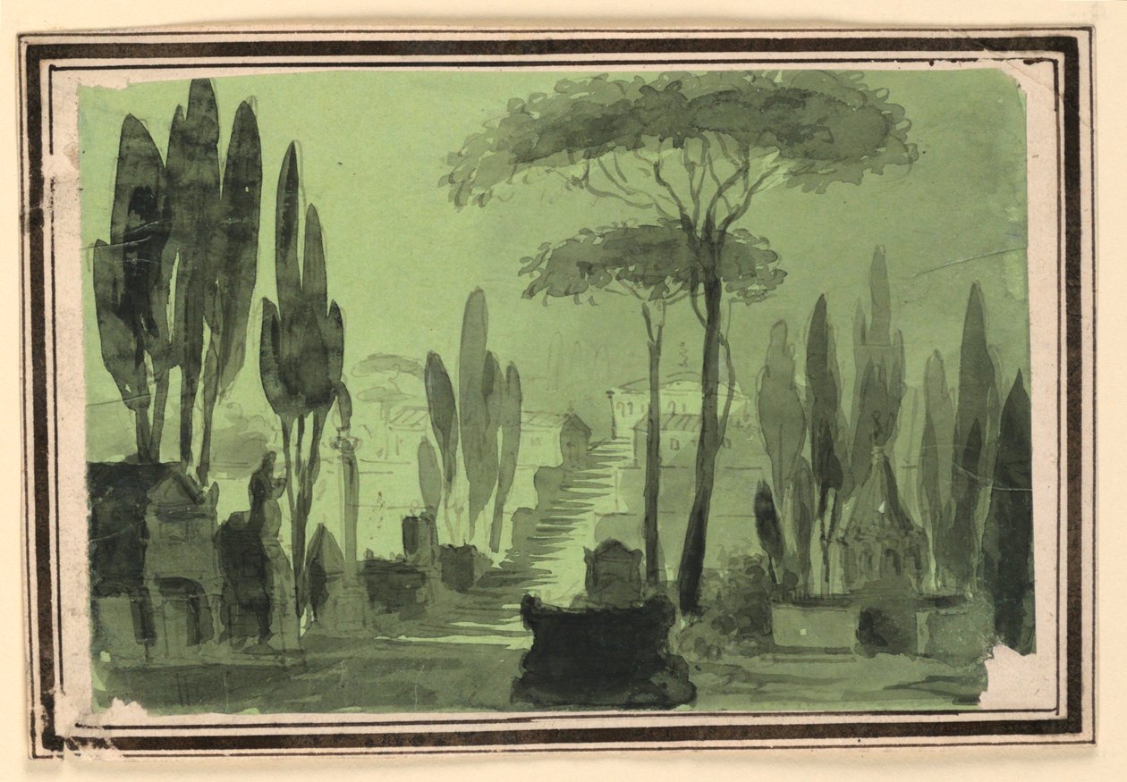Scéna, Schody Mezi Hrobkami od Pietro Narducci