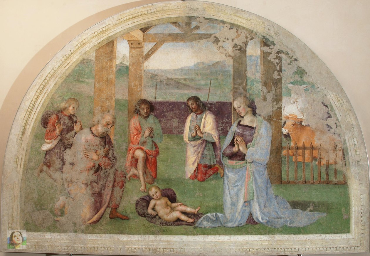 Klanění pastýřů od Pietro Perugino