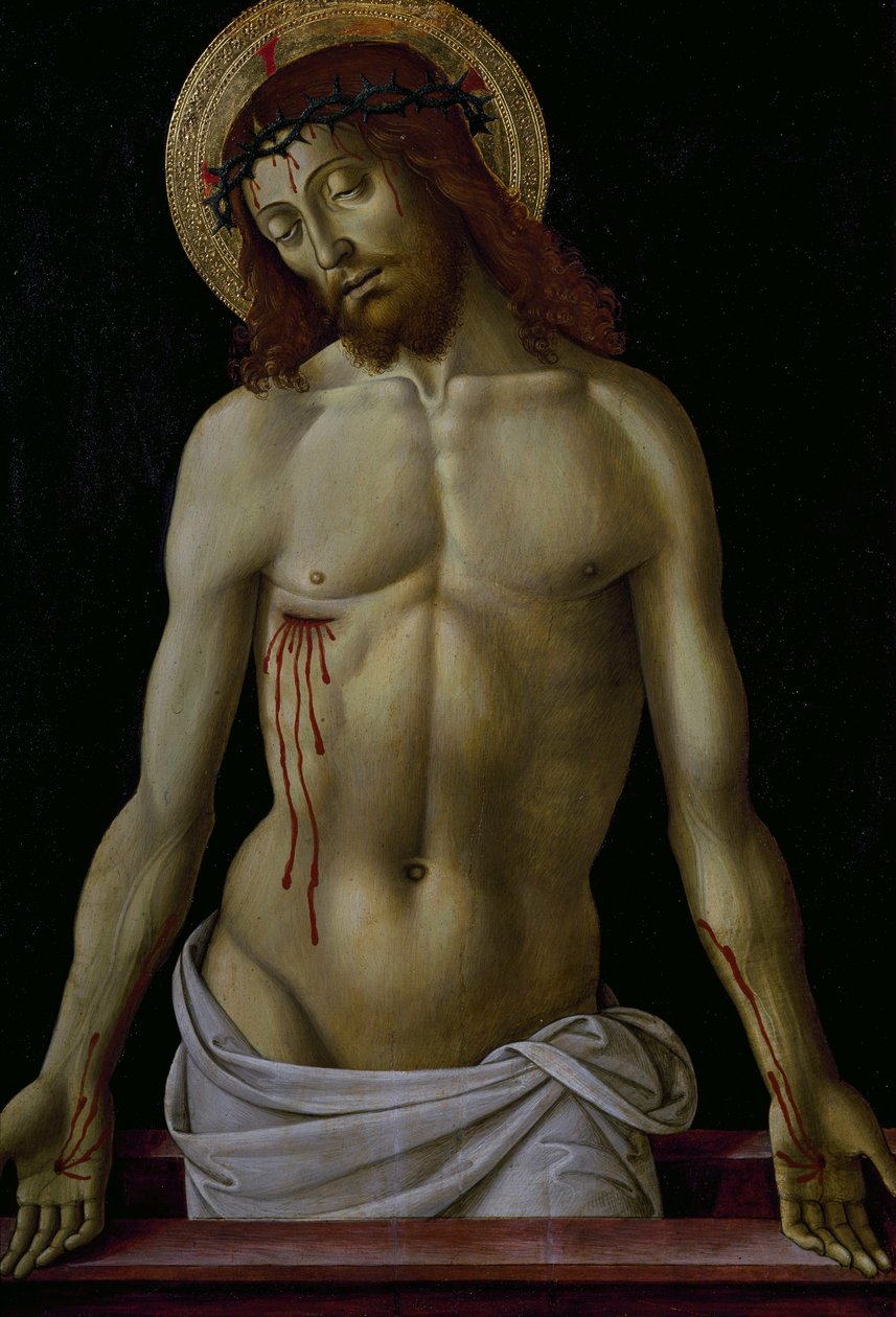 Kristus v Pietě, Perugino (1450 ca-1523), olej na dřevě, cm 525x365 od Pietro Perugino