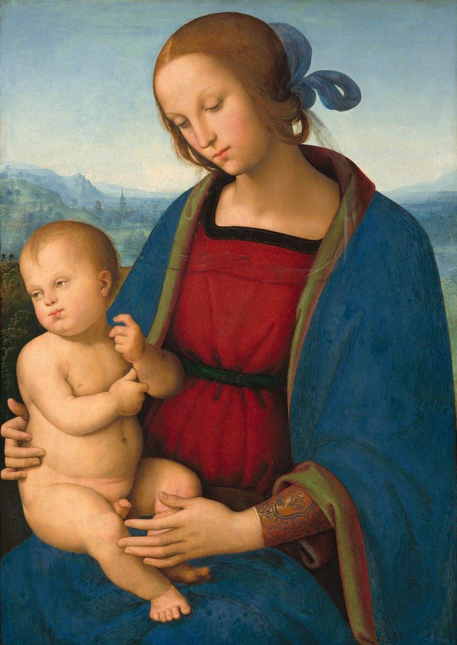 Madonna a dítě od Pietro Perugino