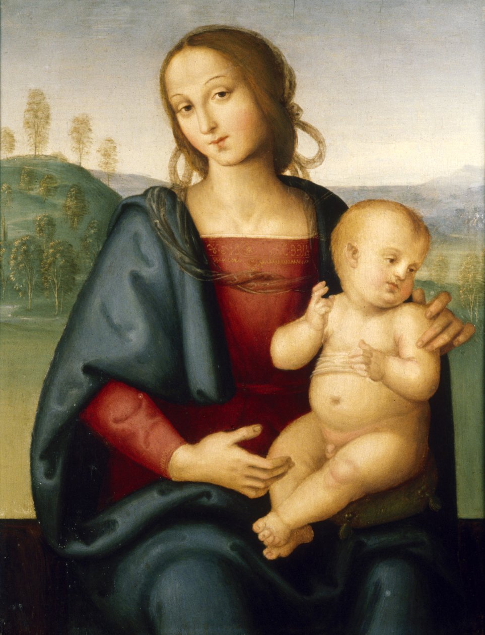 Madona s dítětem, kolem roku 1520 od Pietro Perugino