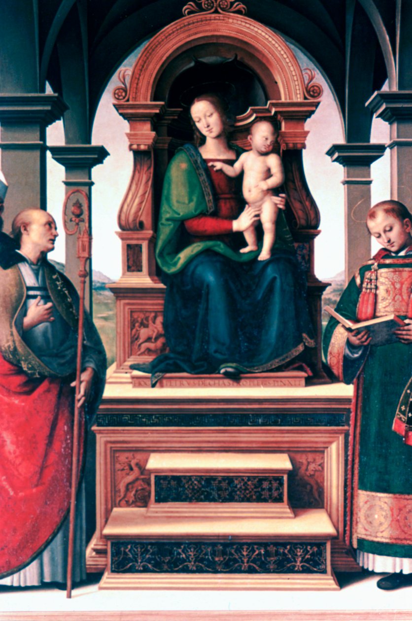 Madona a dítě se svatými, c1470-1523 od Pietro Perugino