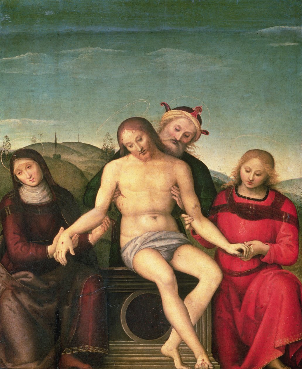 Pieta, 1497 (tempera a olej na panelu) od Pietro Perugino