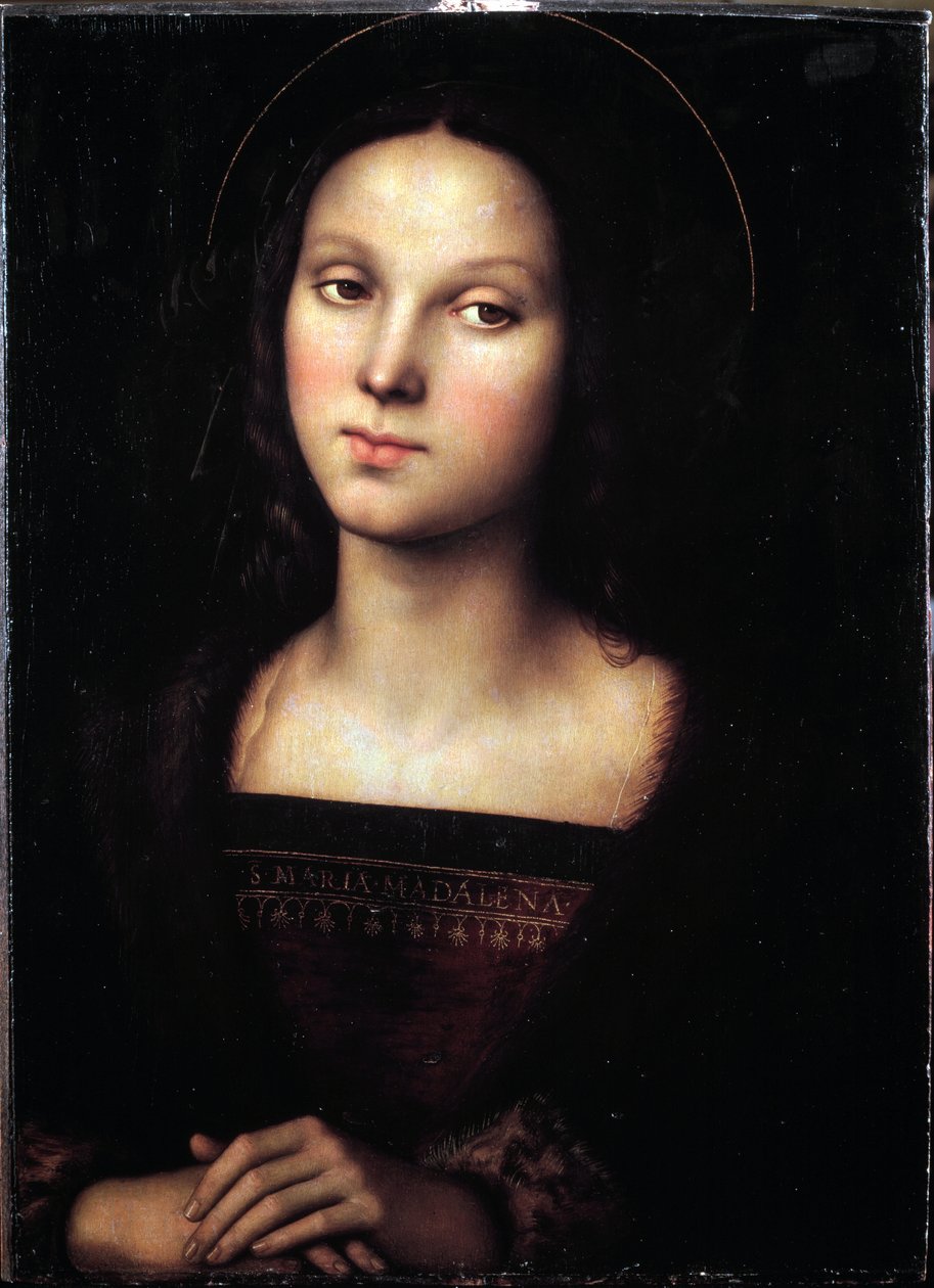 Portrét svaté Máří Magdaleny - obraz, cca 1500 od Pietro Perugino