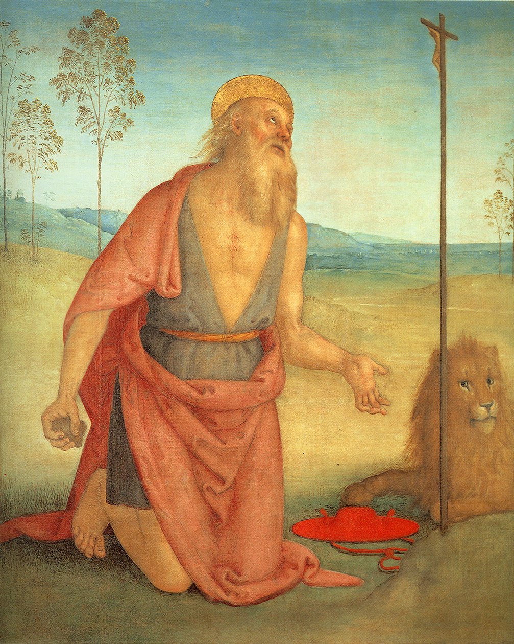 Svatý Jeroným, c. 1512 od Pietro Perugino