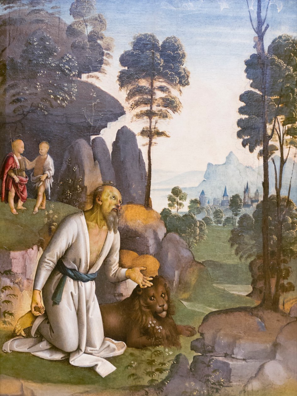 Svatý Jeroným v pokání od Pietro Perugino