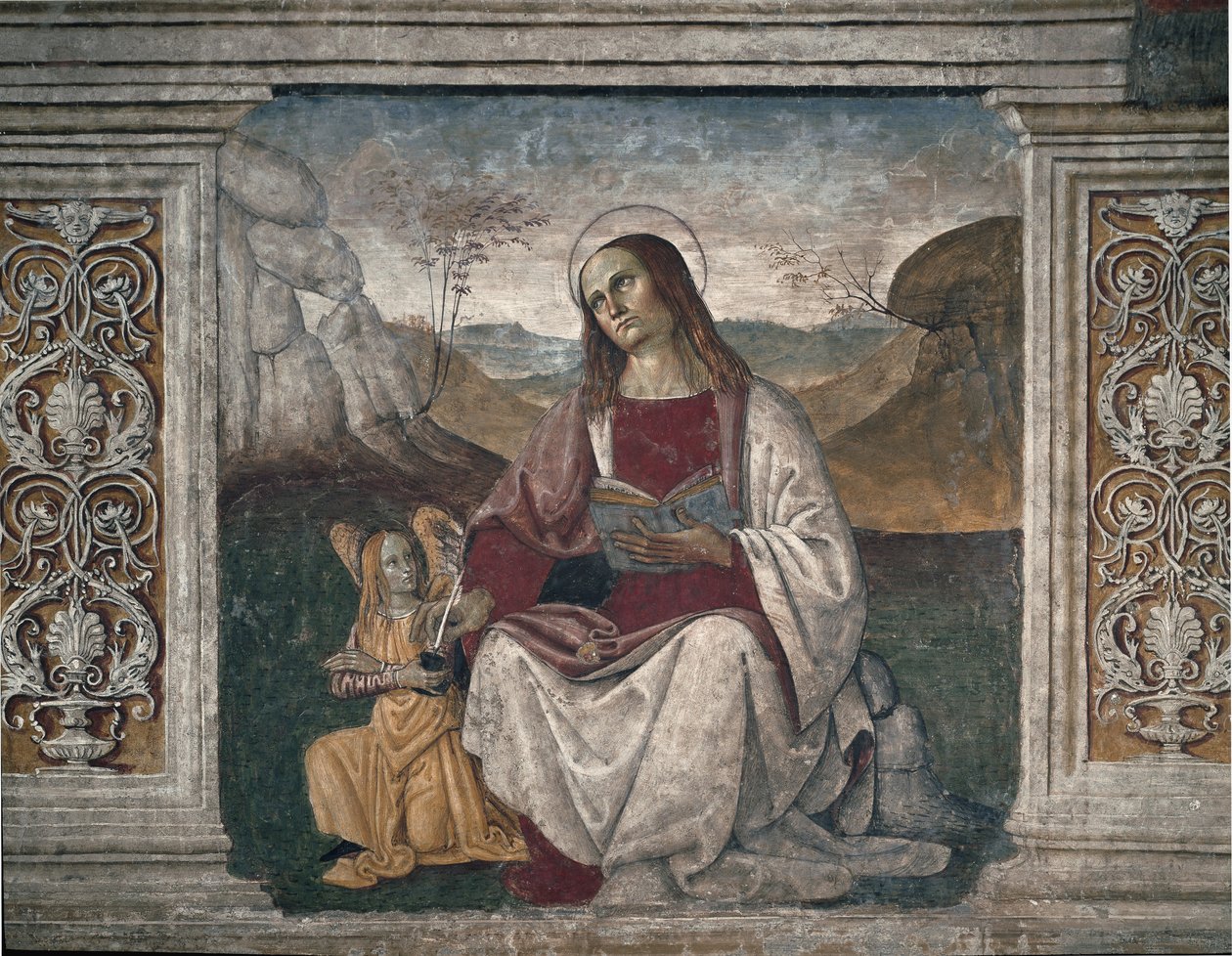 Svatý Matouš evangelista (Fresco od Pietro Perugino