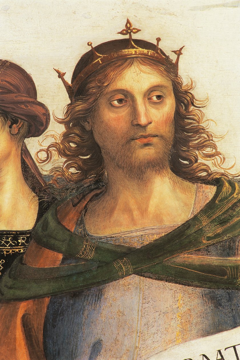 Šalamoun, detail od Svatého otce s proroky a sibylami od Pietro Perugino