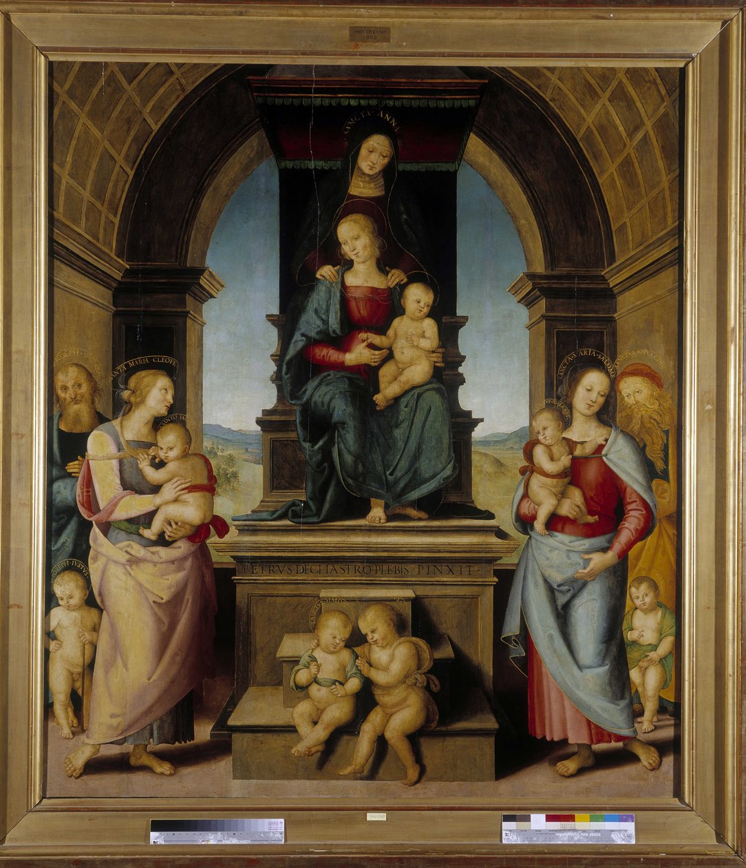 Rodina svaté Anny od Pietro Perugino