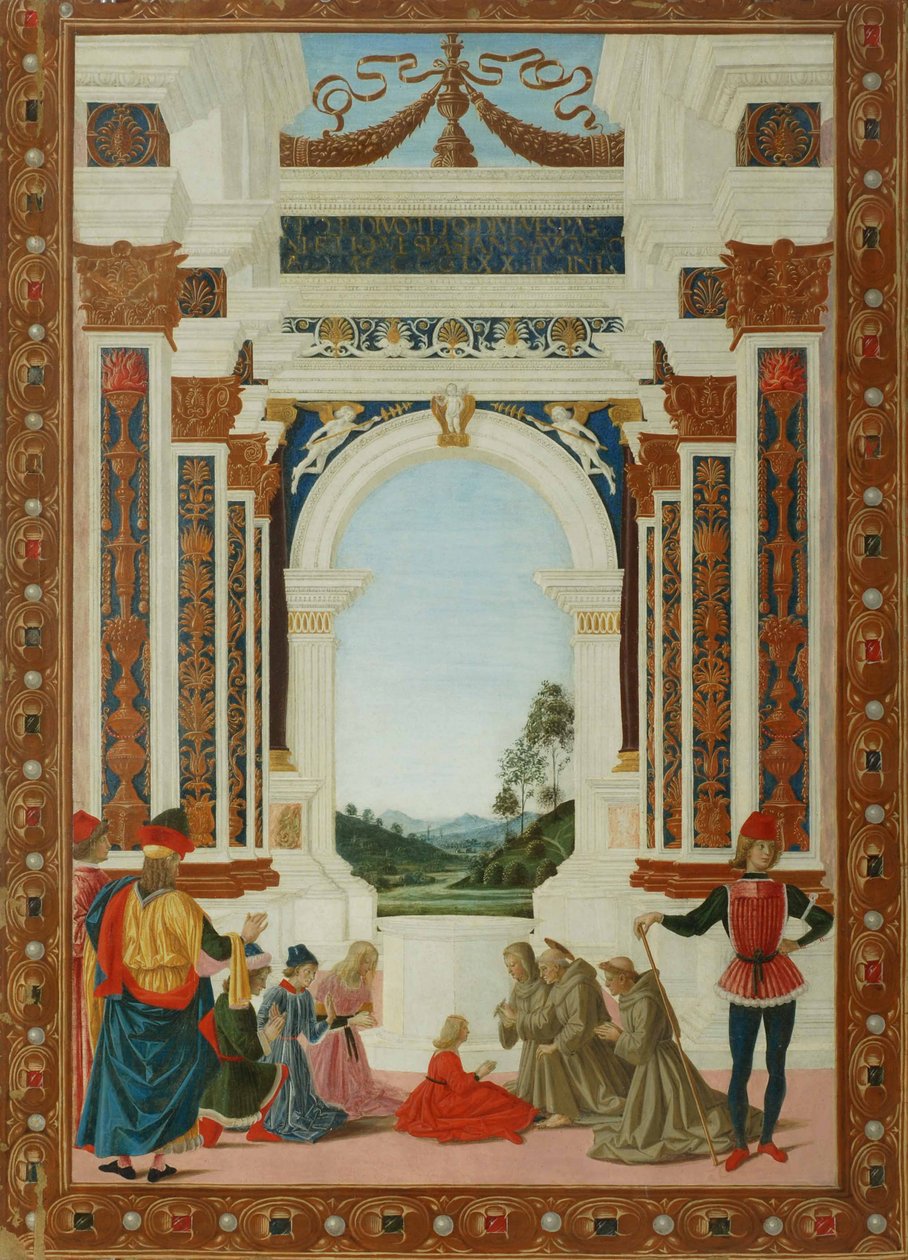 Léčivý zázrak svatého Bernarda, c. 1473 od Pietro Perugino