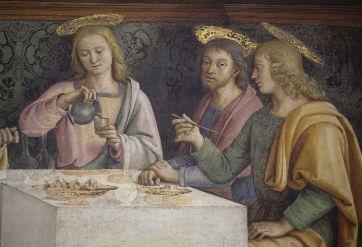 Poslední večeře (detail) od Pietro Perugino