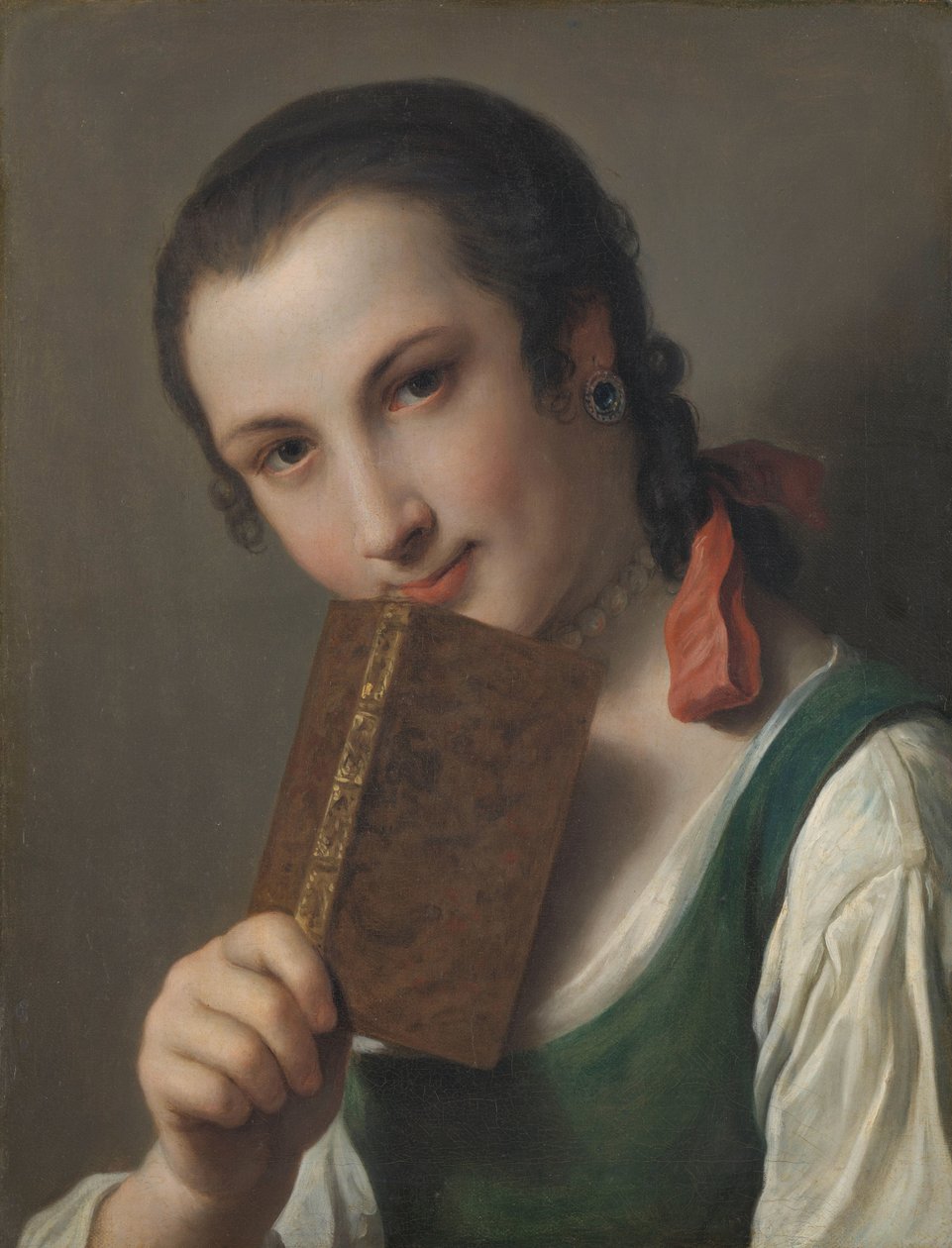 Mladá žena s knihou od Pietro Antonio Rotari