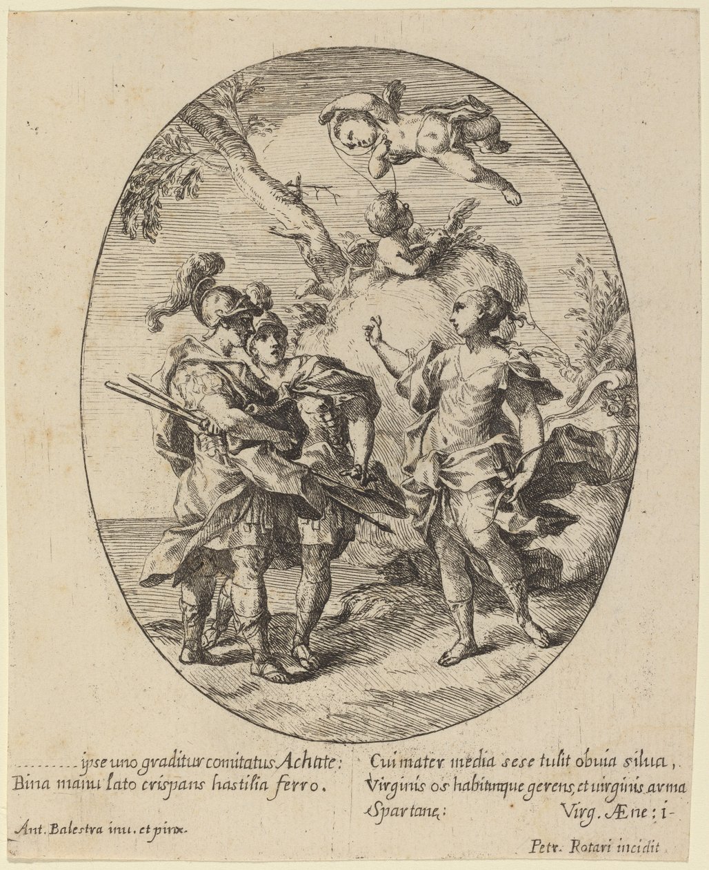 Venuše se zjevuje Achilleovi od Pietro Rotari after Antonio Balestra