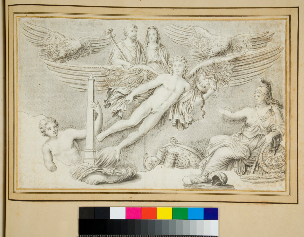 Apoteóza Antonina a Faustiny (křída) od Pietro Santi Bartoli