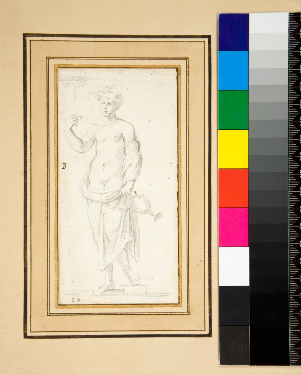 Ženská postava s vázou (tužka) od Pietro Santi Bartoli