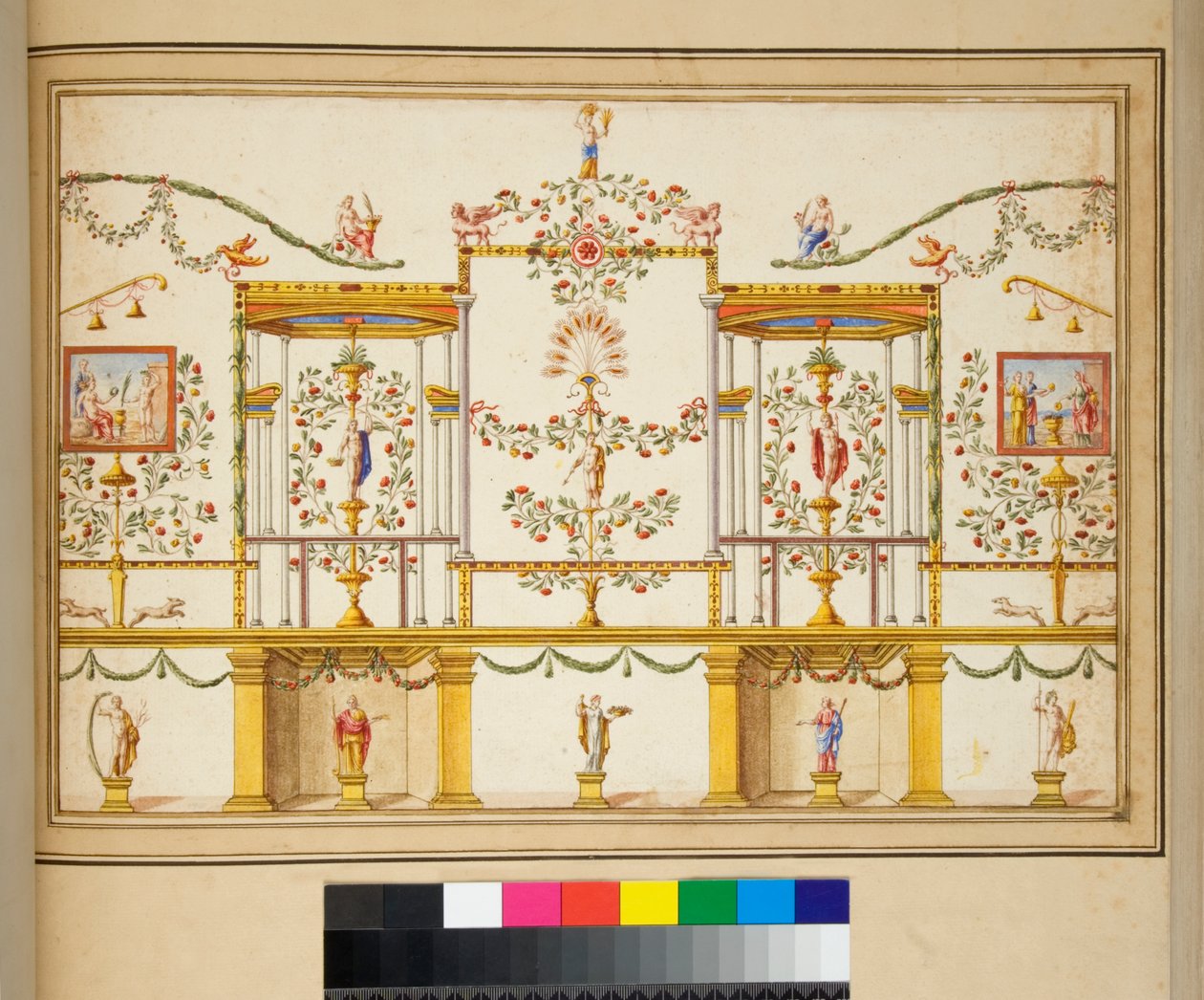 Velký design stěny s obrazy. od Pietro Santi Bartoli