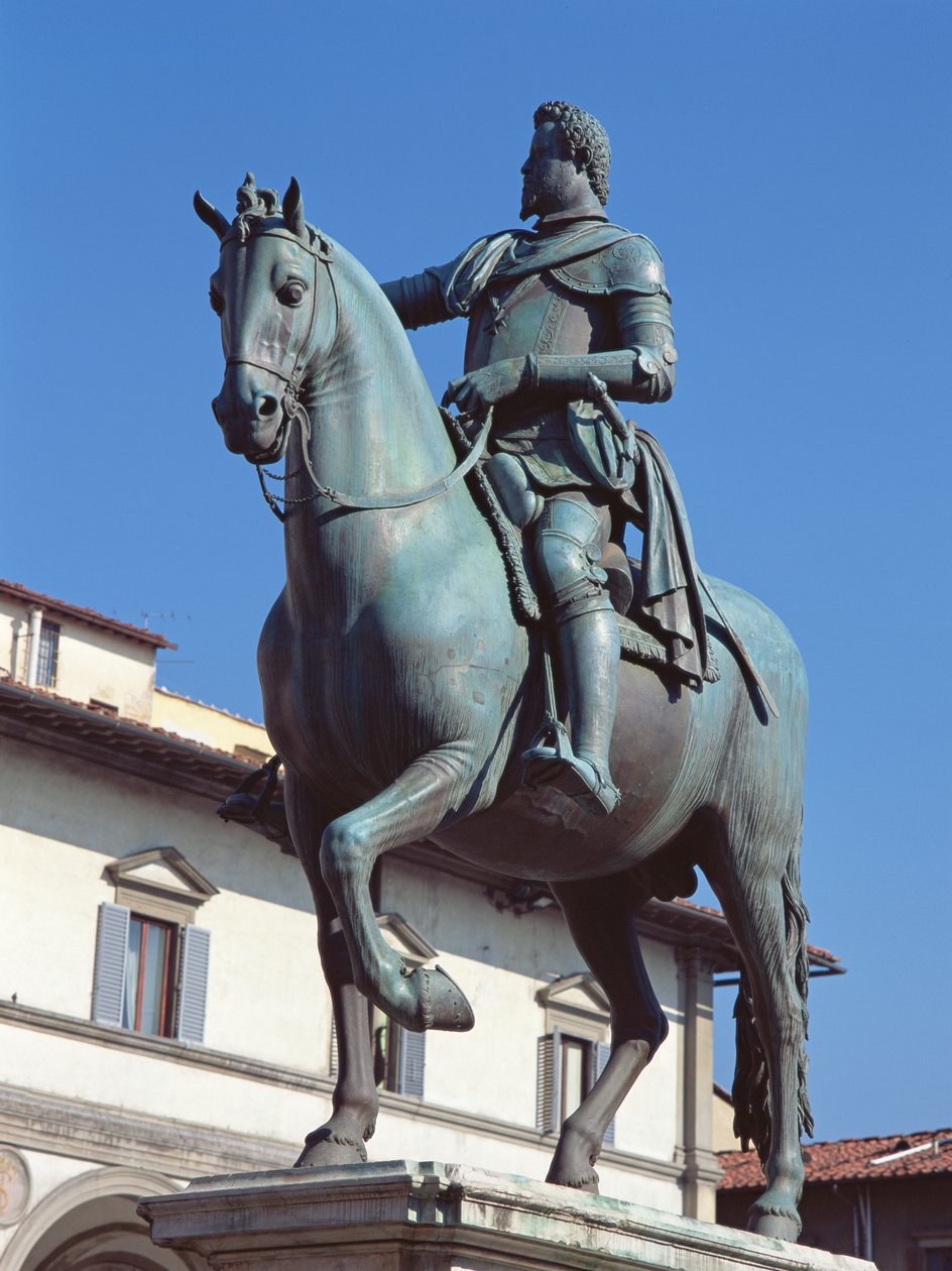 Památník Ferdinanda I. de Medici, Piazza della SS Annunziata, Florencie, cca 1602-08 (bronz) od Pietro Tacca