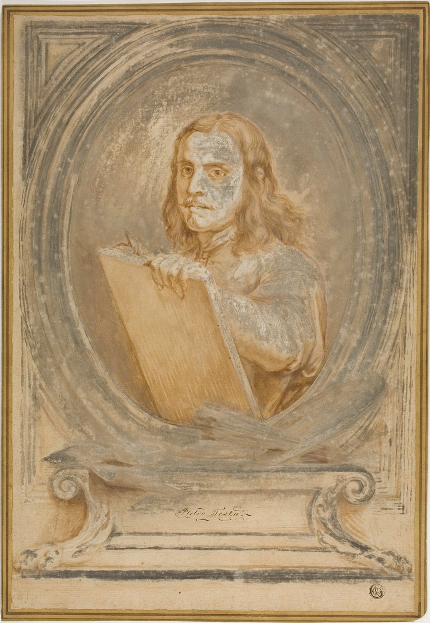 Portrét Pietra Testy od Pietro Testa