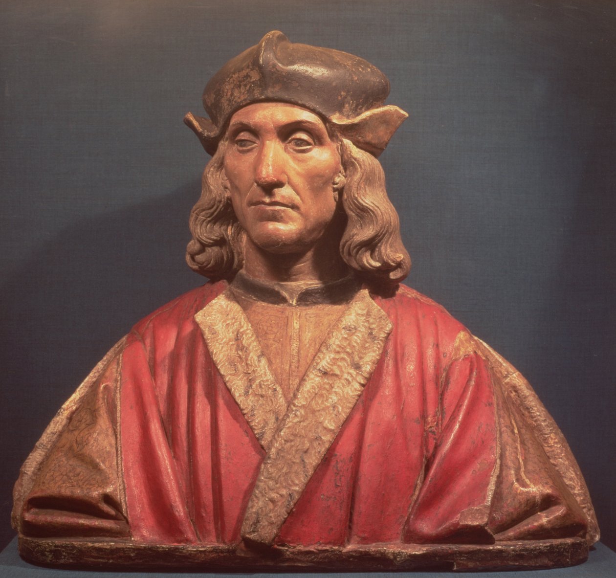 Jindřich VII., 1509-11 (malovaná terakota) od Pietro Torrigiano