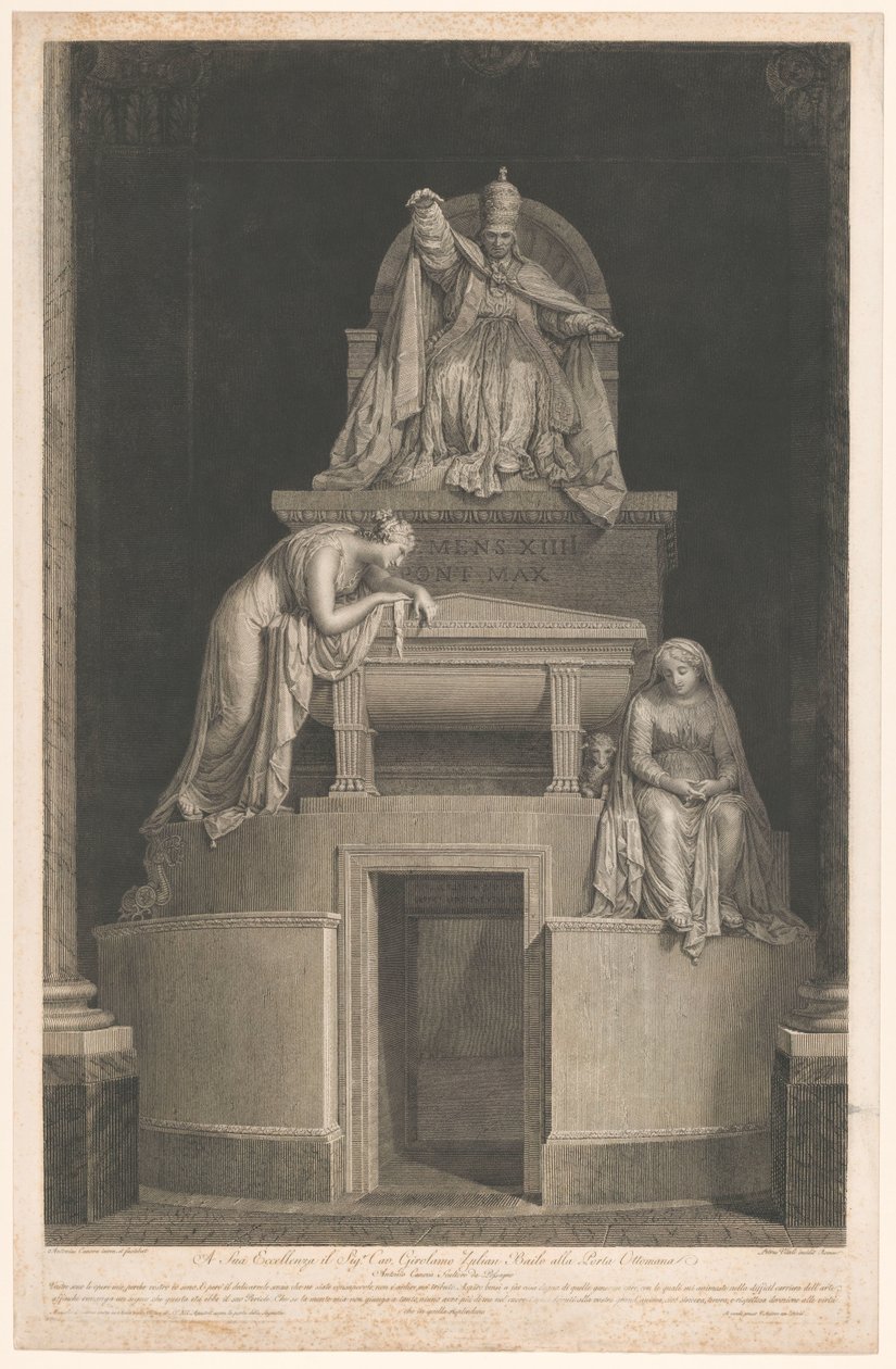 Hrob papeže Klementa XIV od Pietro Vitali