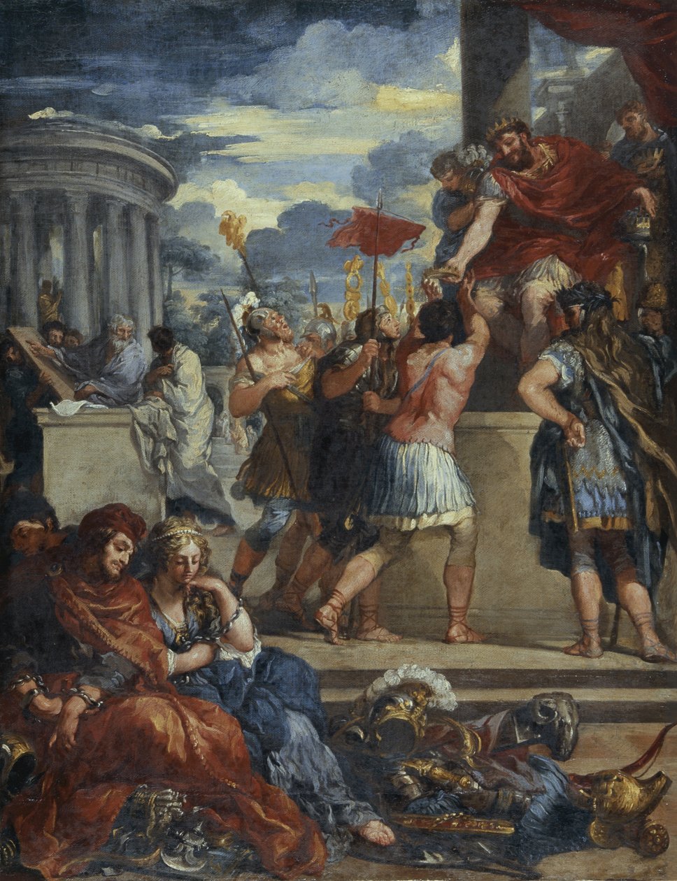 Doba bronzová (olej na plátně) od Pietro da (1596 1669) (after) Cortona