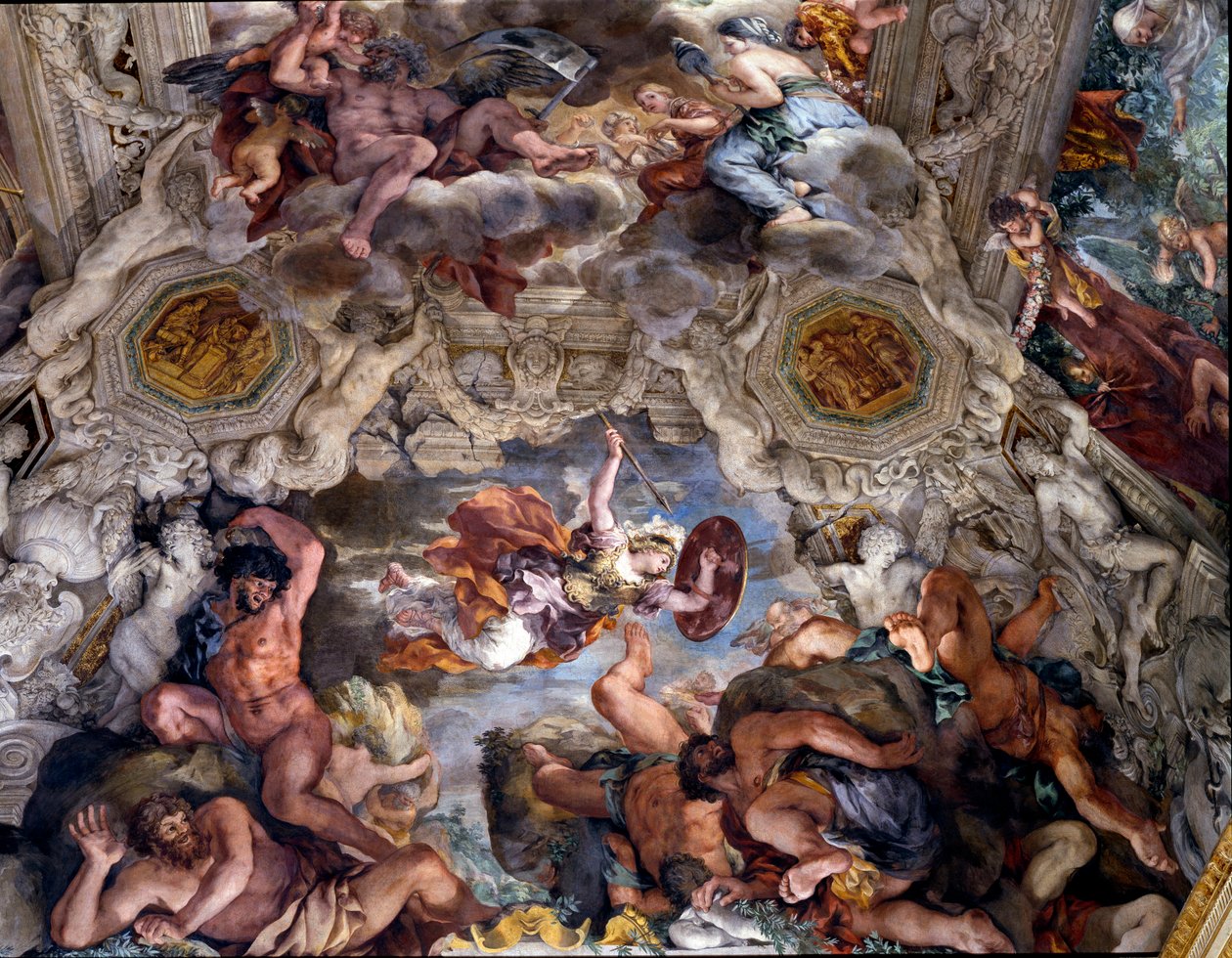 Triumf Božské prozřetelnosti Detail obrazu Kámen z Cortony (Pietro Berrettini dit Pietro da Cortona od Pietro da Cortona