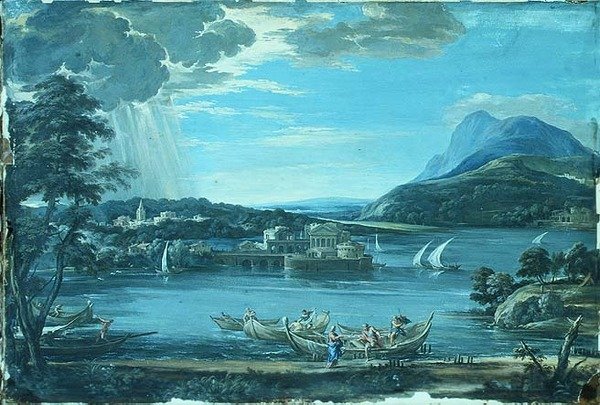 Povolání SS. Peter a Andrew, cca 1800 (kvaš) od Pietro da (after) Cortona