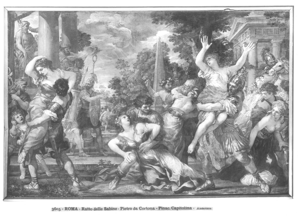 Znásilnění sabinských žen od Pietro da 1596 1669 Cortona