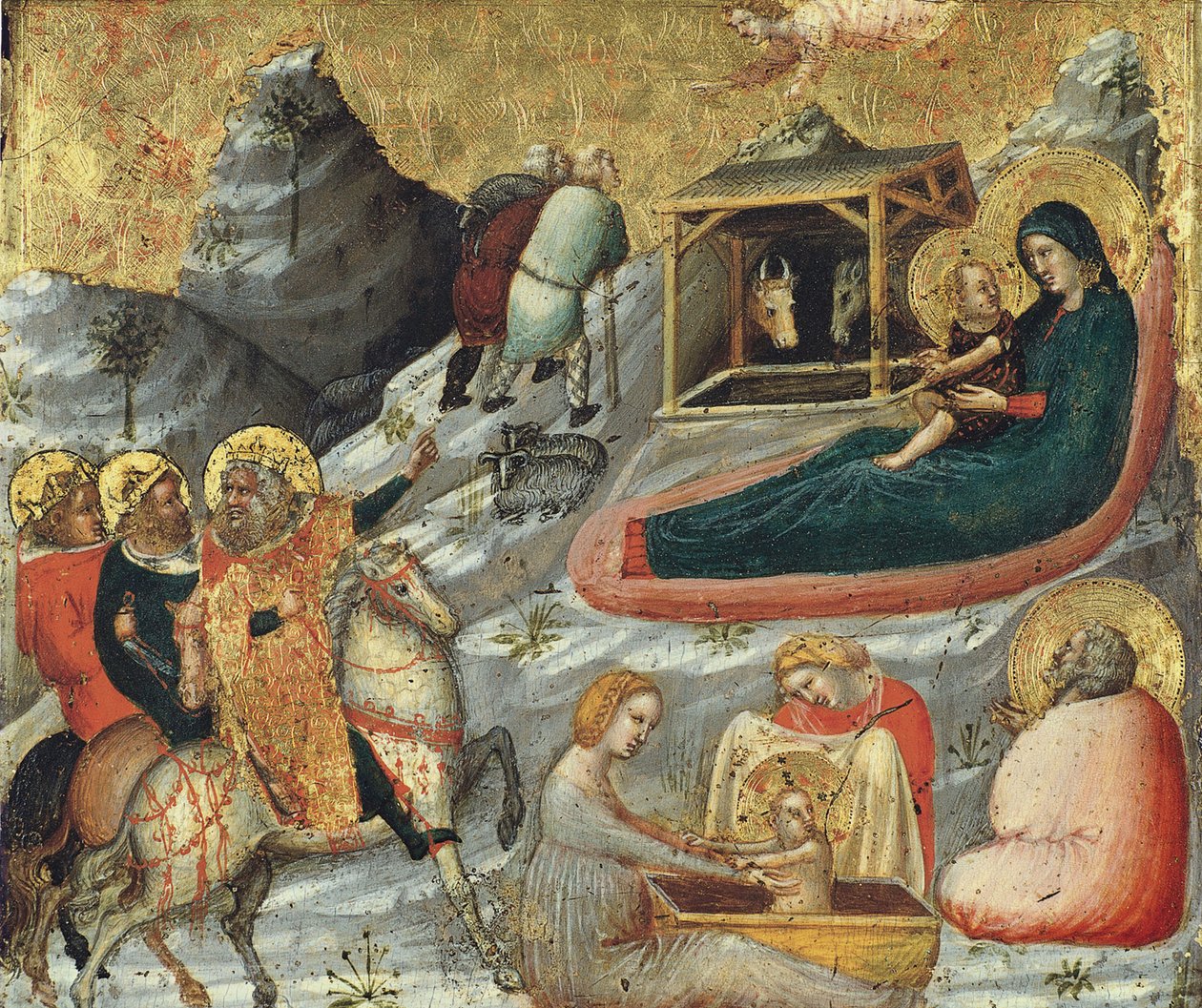 Narození Páně a další epizody z dětství Kristova od Pietro da Rimini