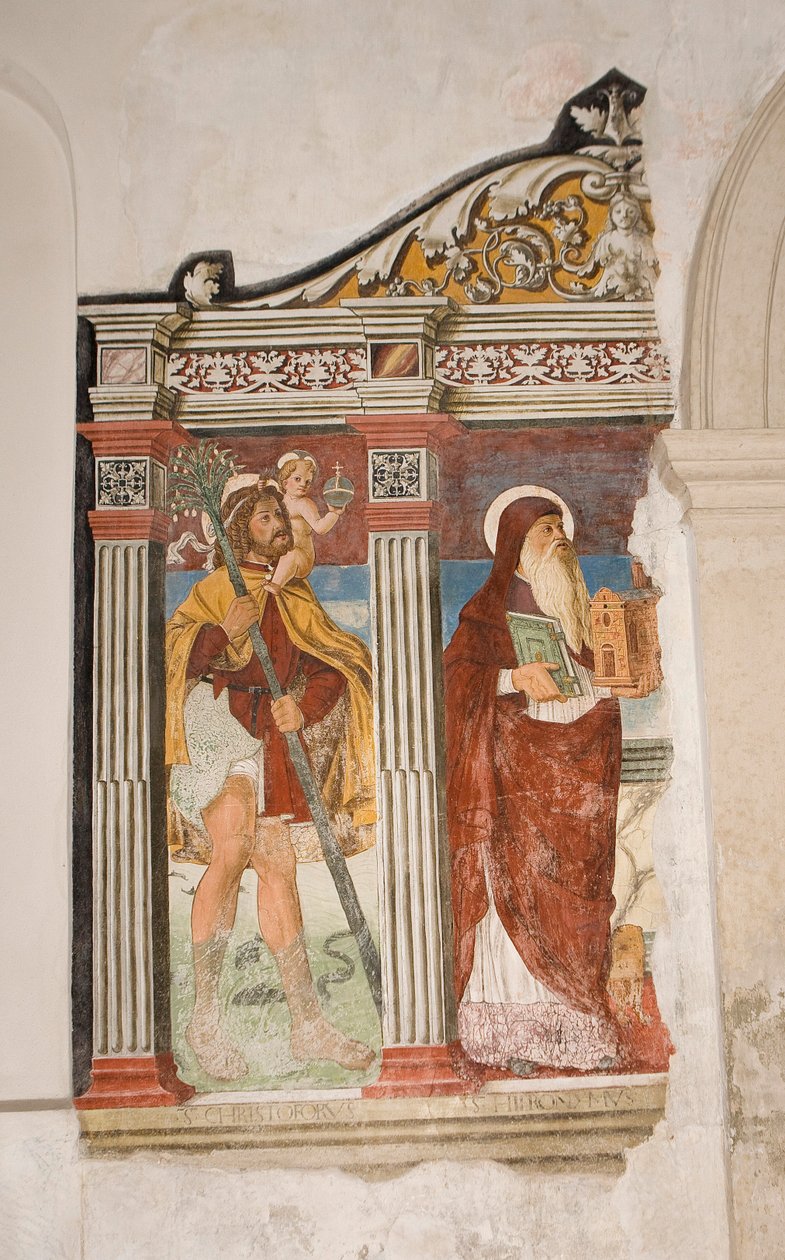 Kostel Saint Pietro and Paolo, Valvasone, Friuli, Itálie (freska) od Pietro da Vicenza