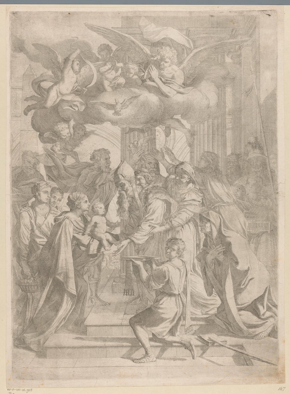 Představení Krista v chrámu od Pietro del Po (attributed to)