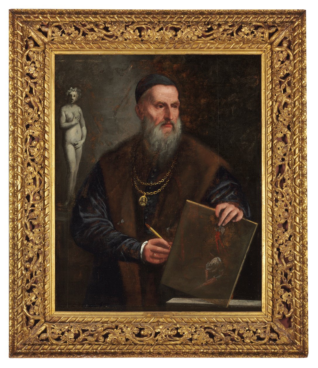 Imaginární autoportrét Tiziana od Pietro della Vecchia
