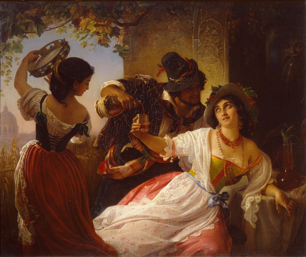 Oslava října v Římě, 1851 od Pimen Nikitich Orlov