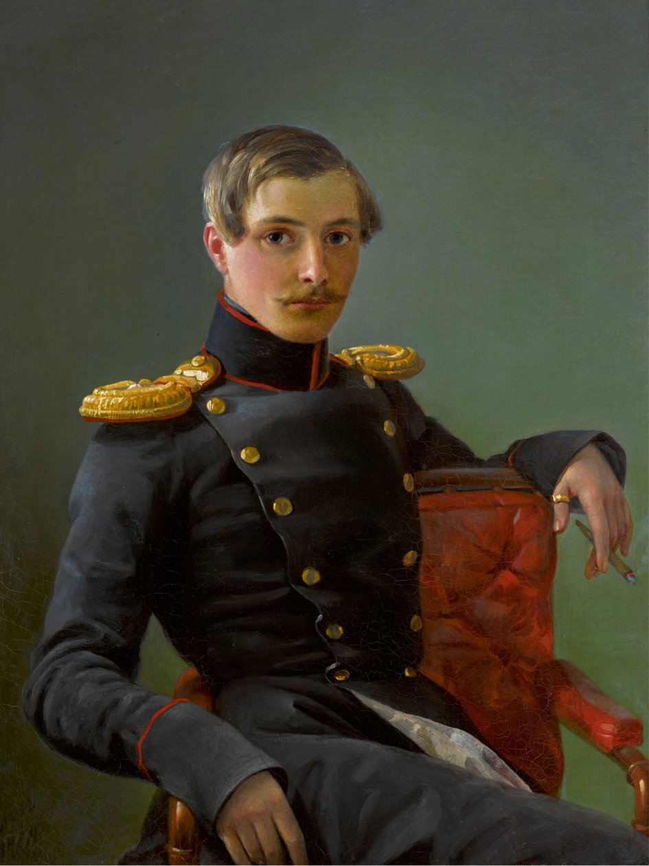 Portrét Andreje Nikolajeviče Karamzina 1814-1854, 1836. od Pimen Nikitich Orlov