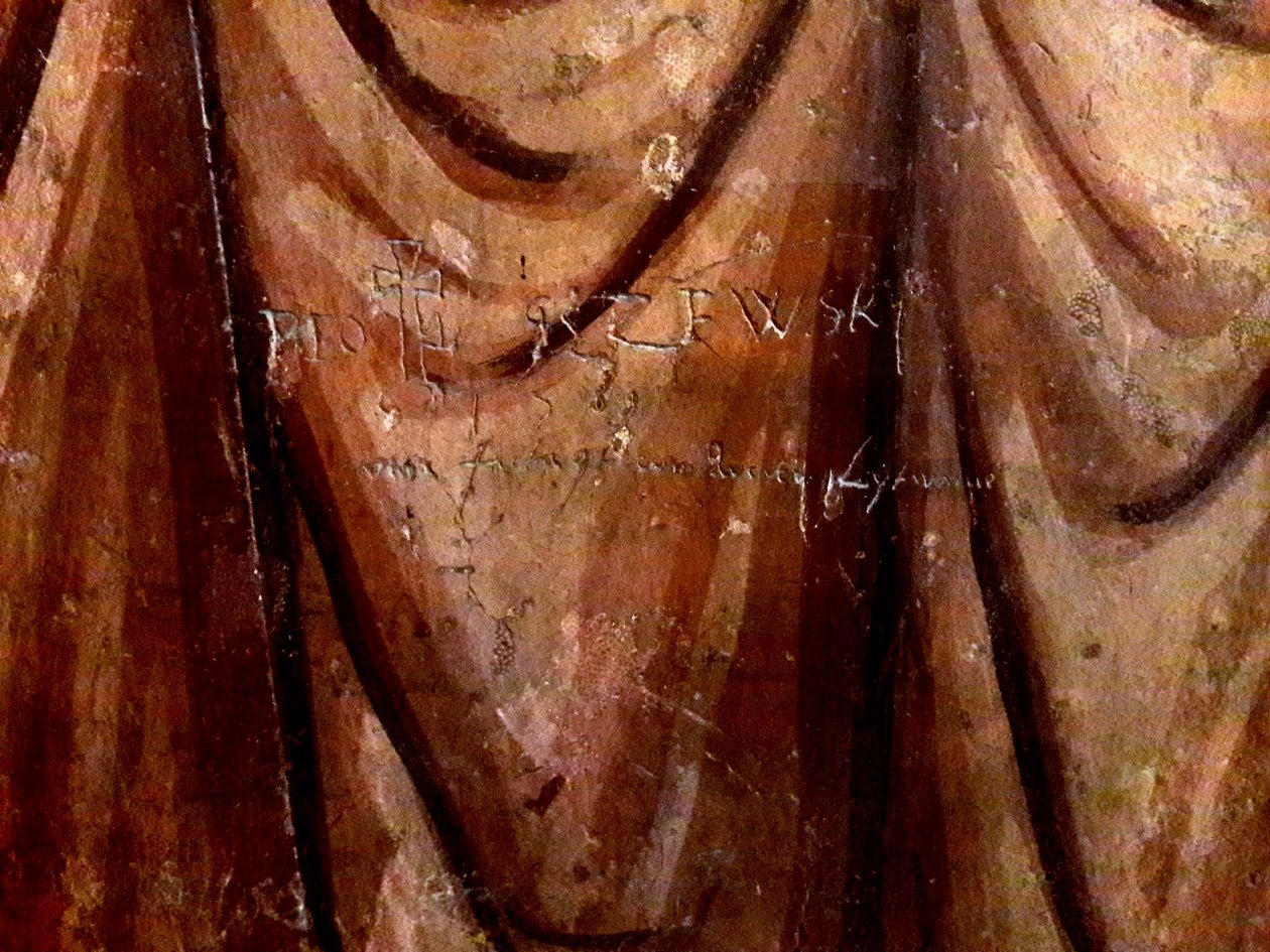 Graffiti podpis připomínající Union of Lublin od Piotr Jeżewski