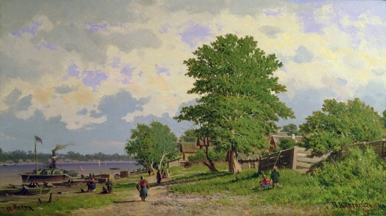 Pohled na řeku Volhu od Piotr Petrovitch Weretshchagin