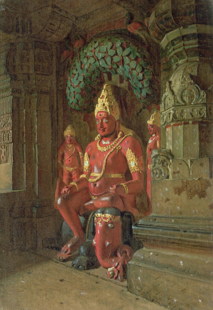 Socha Višnua v chrámu Indra, 1874 od Piotr Petrovitch Weretshchagin