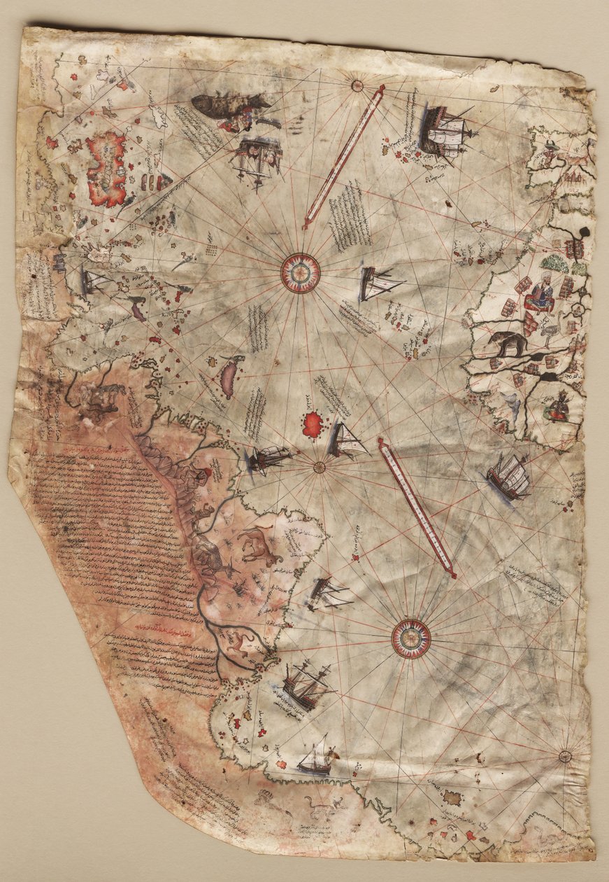 Mapa světa Piri Reis, 1513 od Piri Reis