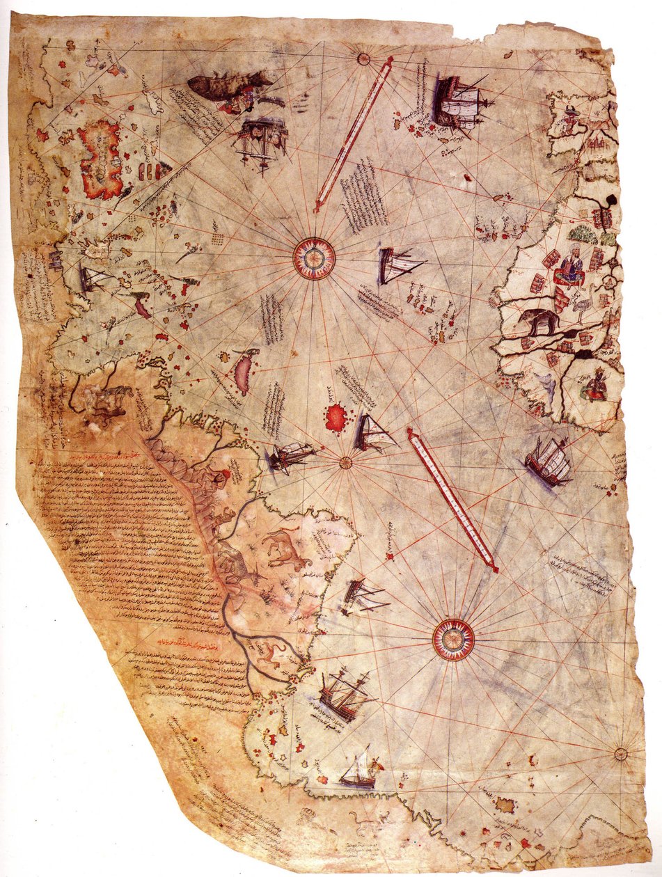 Mapa světa Piri Reis, 1513 od Piri Reis