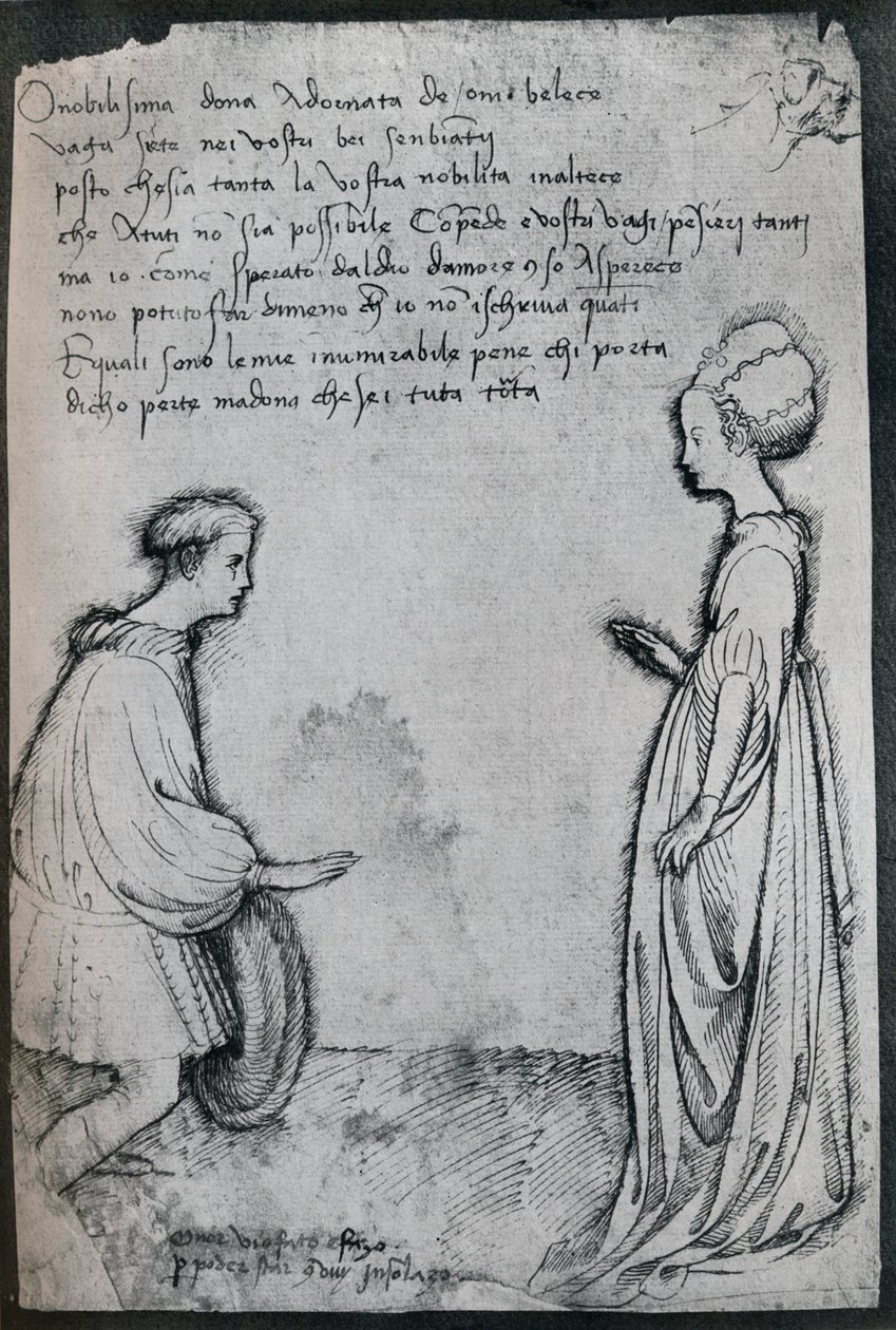 A Love Duet, c15. století, 1925 od Antonio Pisanello