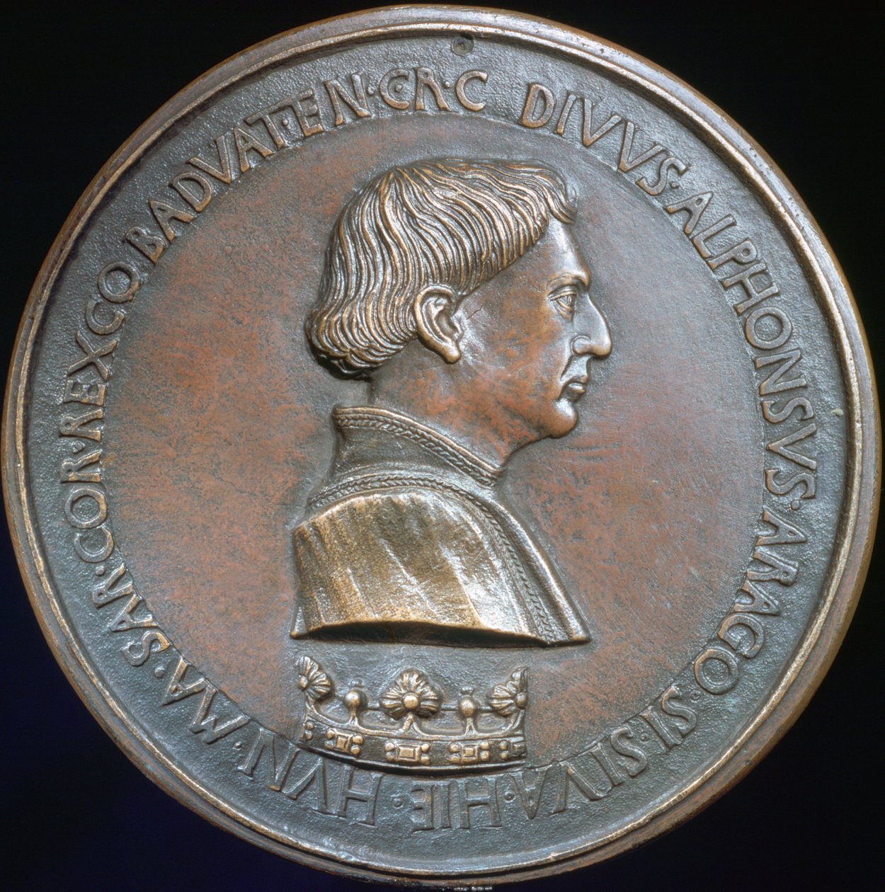 Alfons V. Aragonský, c1415-1455 od Antonio Pisanello