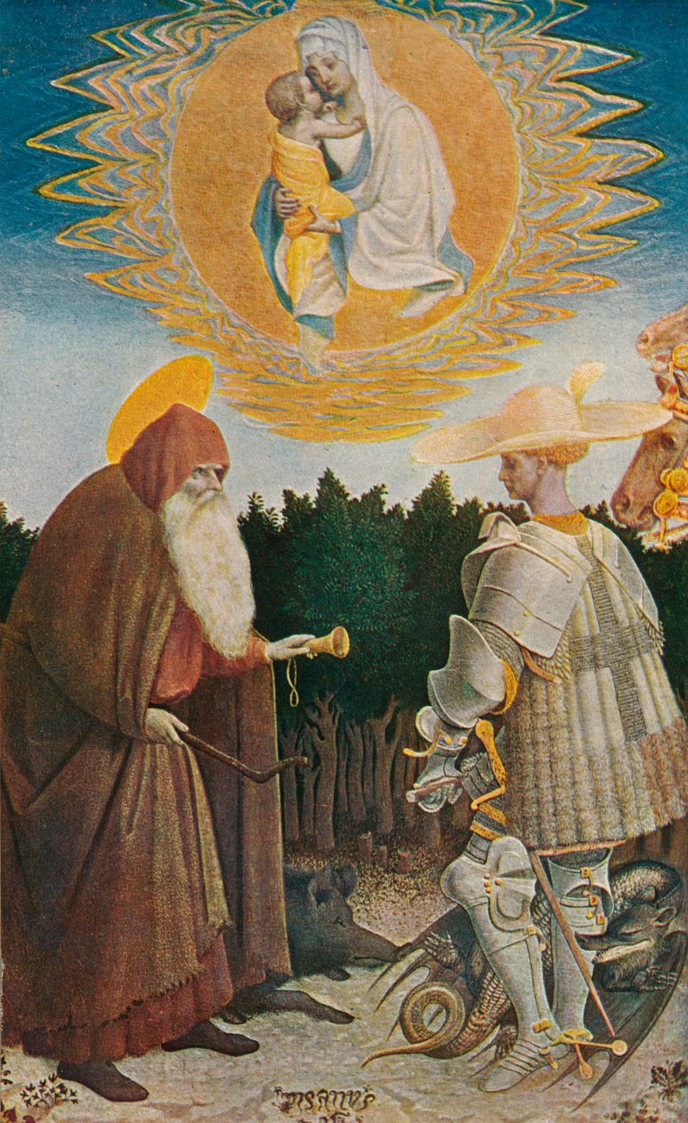 Panna a dítě se svatými, 1435, 1909 od Antonio Pisanello
