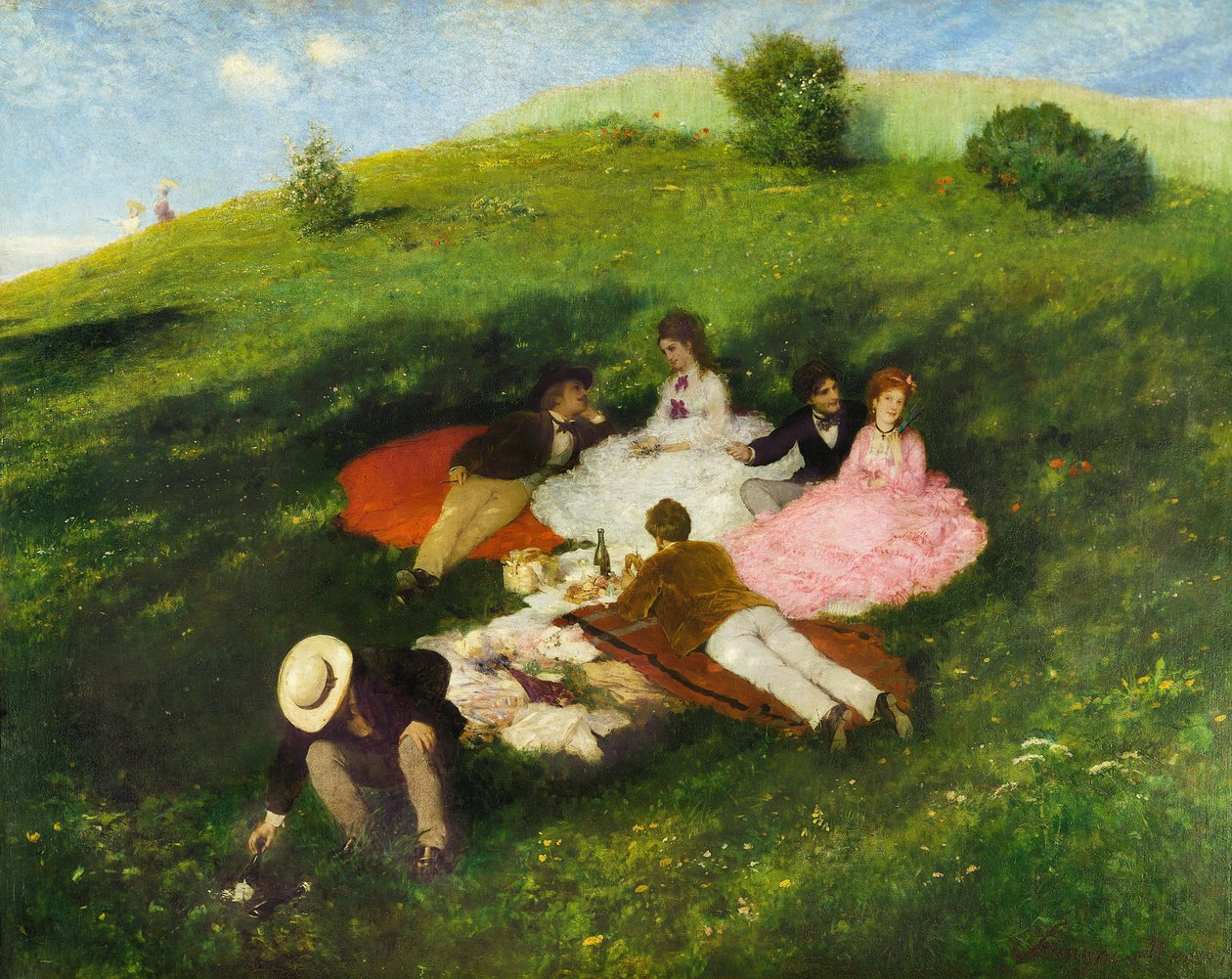 Piknik v květnu 1873 od Pál Szinyei Merse